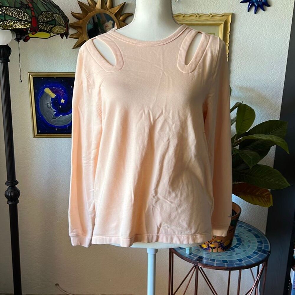 Joy Lab size small Light peach Pullover sweater open back